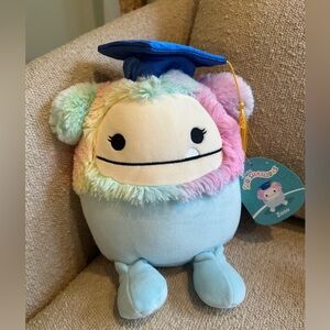 Graduate Squishmallows Zozo Multicolor Plushie, NWT
